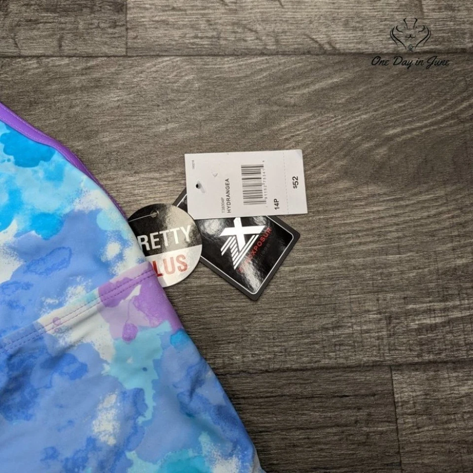 Топ танкини для девочек ZeroXposure пастельный галстук краситель размер 14+ - Изображение 2 из 3