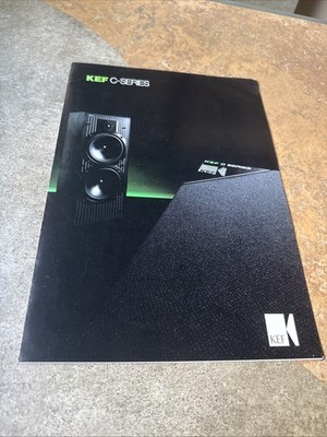 Original KEF C-SERIES SPEAKERS In-Store Sales Brochure Specs!