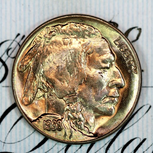 * 1938-D * PRISTINE++ GEM BU MS BUFFALO NICKEL * FROM ORIGINAL COLLECTION