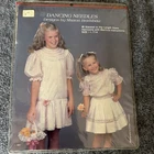 "Waisted or Hip Length Dress" ©1983 Dancing Needles  Girl Size 2-6 NEW