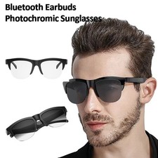 Smart Glasses Photochromic Bluetooth Sunglasses Music Headset Mic Handfree Call