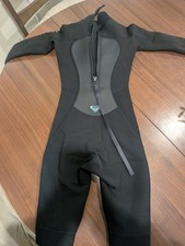 Roxy Aquaa 3/2mm Back Zip Full Wetsuit Black Grey Womens Size 2