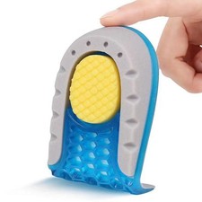 1 Pair Heel Lift Inserts Height Increase Insole Soft Breathable Silicone