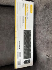 Wired Keyboard and Mouse Combo USB Full Size 104 Keys Quiet PC Laptop Black