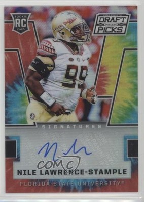 2016 Prizm Collegiate Draft Picks Tie-Dye 46/49 Nile Lawrence-Stample Auto 0b2