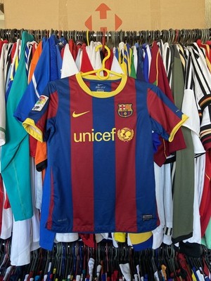 BARCELONA 2010 2011 HOME SHIRT JERSEY NIKE 382337-486 sz M BOYS