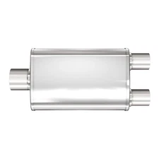 Magnaflow 13278 4" x 9" Oval XL 3-Chamber Muffler Single In/Dual Out: 3"/2.25" B