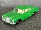MATCHBOX 1-75 LESNEY  #46 MERCEDES 500 SE GREEN CAR VINTAGE R185
