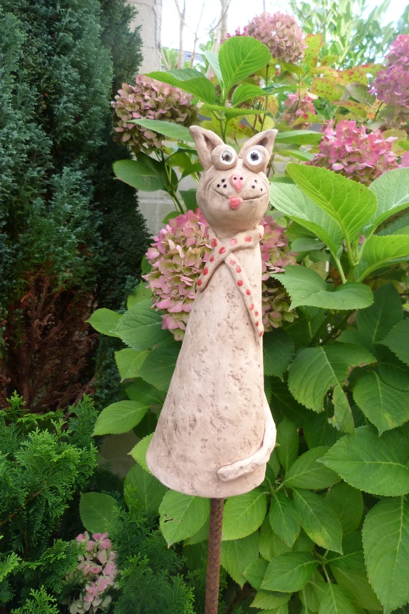 Gartenfiguren & Verzierungen aus Keramik für den Außenbereich Wetterdicht mit Katzen-Motiv online kaufen