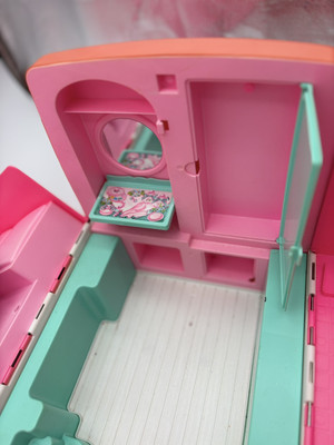 Barbie Dream Camper RV 1996 Vintage Mattel – Camping-car Rose Pliable Incomplet