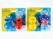 New Sesame Street Wiggle & Wobble Figures Lot Weighted Toys - Complete Set