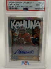 2022 Bowman University Chrome CJ Stroud Big Kahuna Autograph Rookie #TBK2 PSA 10