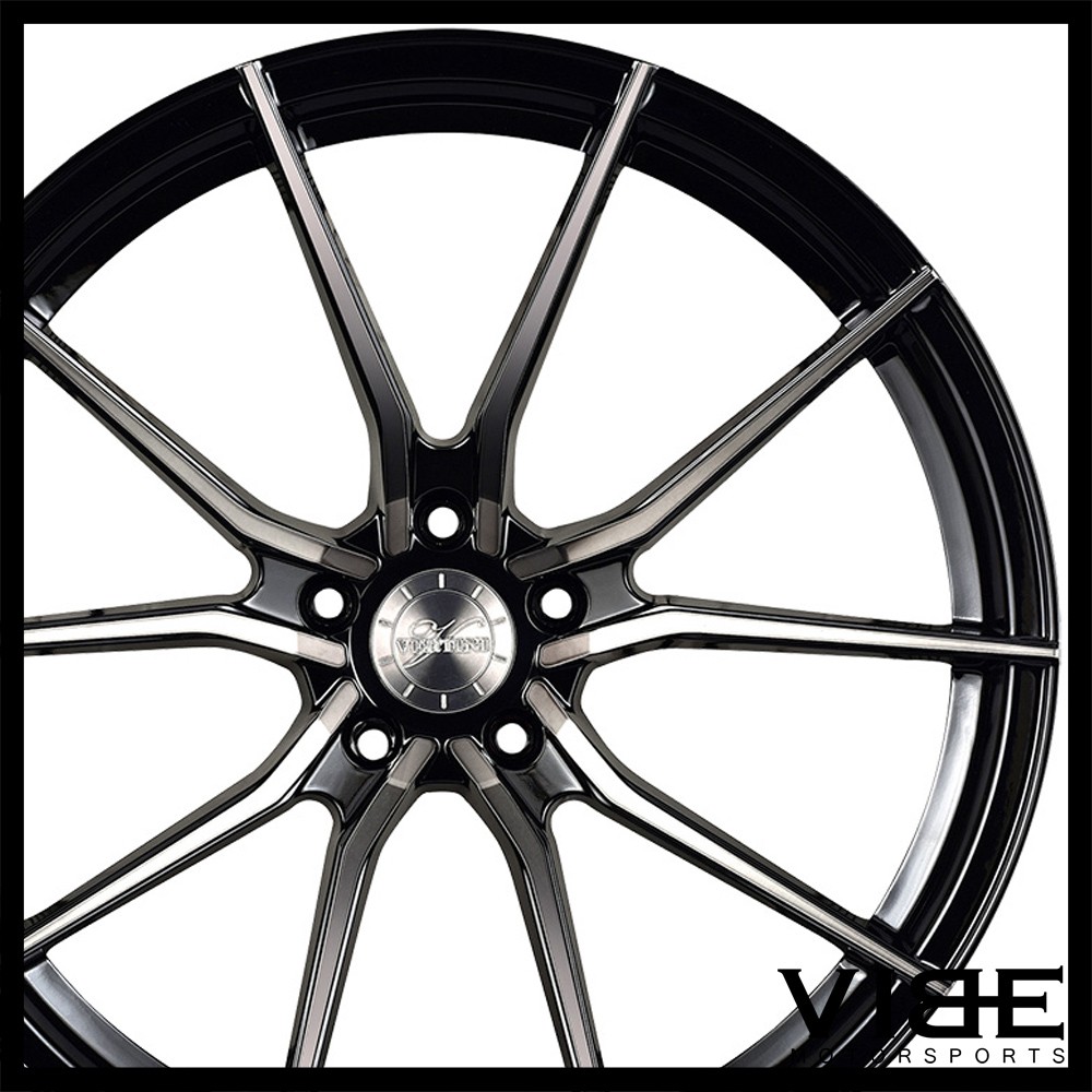 20" VERTINI RF1.2 FORGED BLACK CONCAVE WHEELS RIMS FITS MASERATI QUATTROPORTE