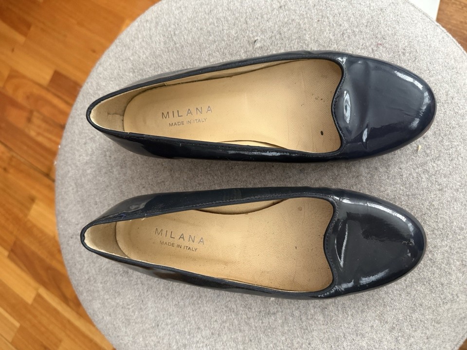 Milana Navy Ballet Flats Size 35