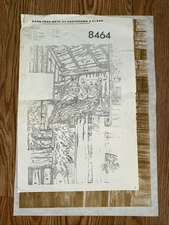 Tri-Chem Liquid Embroidery 8464 Owl In Barn Window Picture To Paint