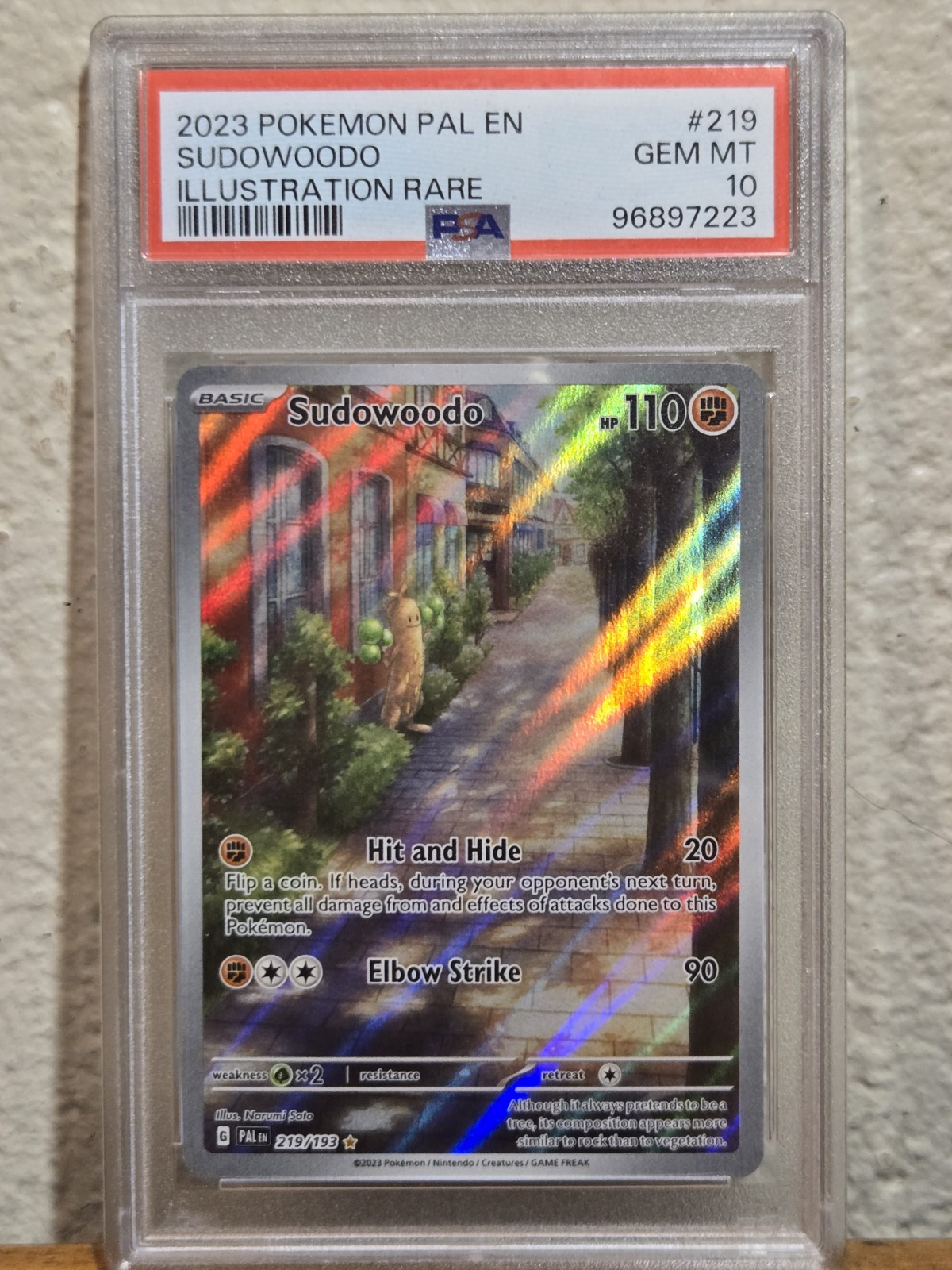 PSA 10 Sudowoodo #219/193 Paldea Evolved 2023 Pokemon