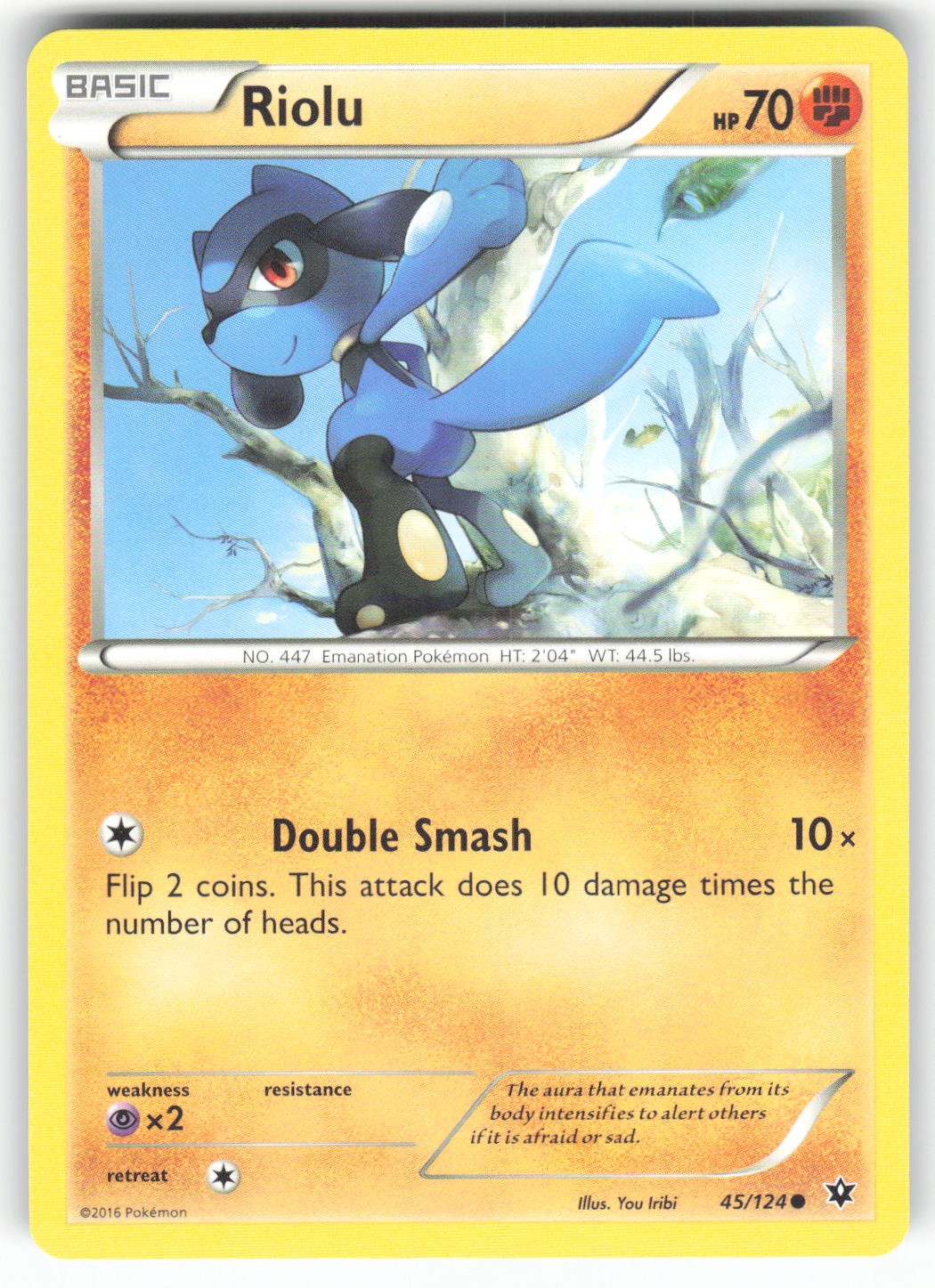 Riolu 45/124 Common Fates Collide Pokemon Near Mint