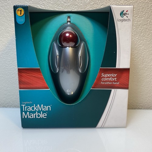 Logitech Trackman Marble Mouse T-BC21 Trackball 910-000806 New Factory Sealed