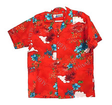 Vintage Shoreline Hawaii Ladies Hawaiian Shirt Sz M Made in Hawaii