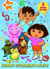Jumbo Coloring Party - paperback Golden Books