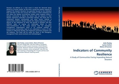 Indicators of Community Resilience Julie Pooley
