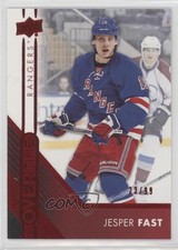 2016-17 Upper Deck Overtime Red Foil 23/99 Jesper Fast #25 x1u