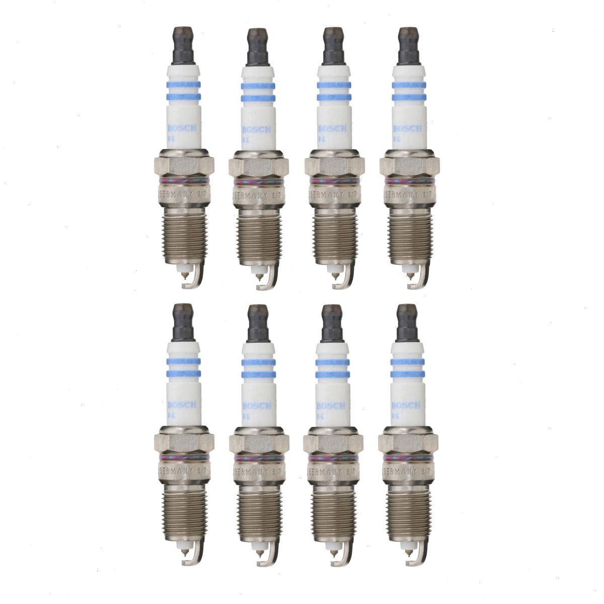 8 pc Bosch Double Iridium Spark Plugs for 2007 GMC Sierra 1500 HD Classic em