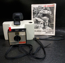 Polaroid Land Camera Swinger Model 20 and Manual 1960s