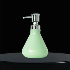 Umbra Soap Dispenser Jadeite Milky Green Glass Retro Bell-Shaped Discontinued