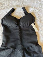 Buffbunny Shape Seamless Bodysuit Charcoal Size Medium NWT
