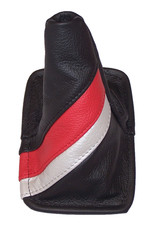 Gear Stick Gaiter For Toyota Celica 1994-1998 Black Real Leather TRD Stripes