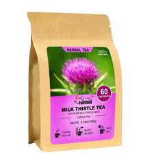 Natural Tea Bags with Milk Thistle 60 Bags 3G Each - Natural Milk Thistle Seeds