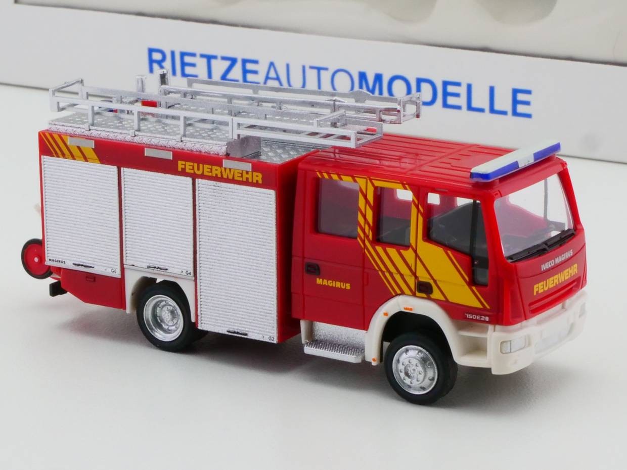 Rietze 61200 Iveco Magirus Hlf 20/16 Fire Brigade 1:87 Mint! Ovp Sg 1705-02-30
