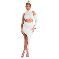 Missy Empire - Midirock FüR Damen, Jerseyware, Bodycon (GT27423)