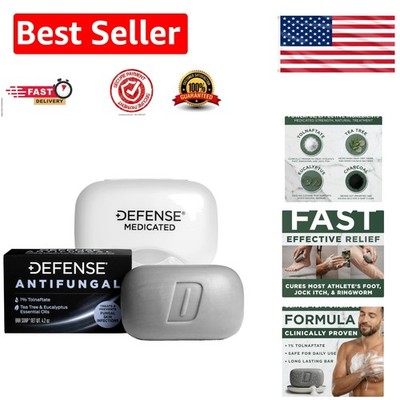 Defense Antifungal Soap with Snap-Tight Case | Eucalyptus & Tea Tree Cleanse