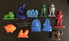 Set of 12 Mold-a-Rama Figures Including Robot & Animals & 3 Monkeys & Oddities!