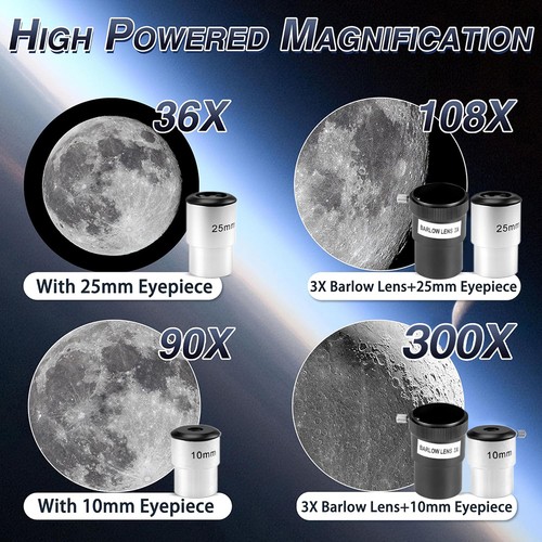 Professional Astronomical Telescope Night Vision Space Star Moon HD Viewing 2025 - Picture 7 of 12