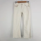 Diesel Womens Size 25 8 White Wide Leg Denim Jeans Straight Leg Cotton