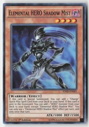 Elemental HERO Shadow Mist SDHS-EN001 Super Rare 1st Edition