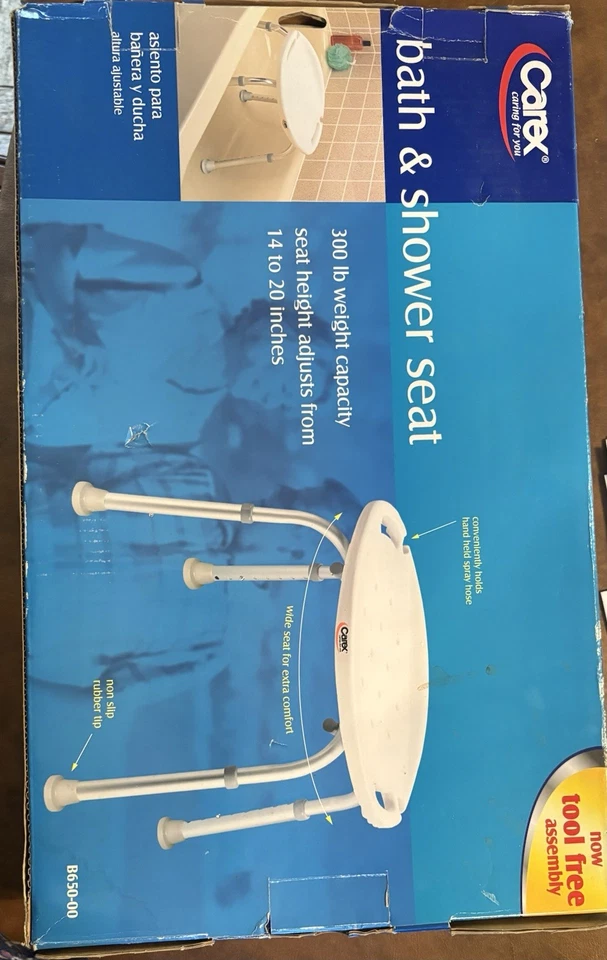 Asiento de baño y ducha Carex nuevo en caja Foto 2 de 3