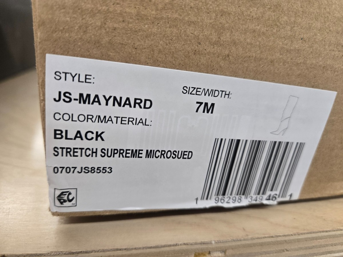 Jessica Simpson Maynard Tall Dress Boots – Black Microsuede – NIB