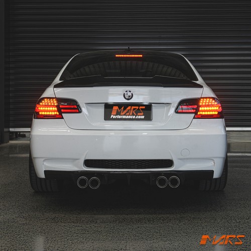 Black M3 LCI Style 3D Stripe Bar LED Tail Lights for BMW 3-Series E92 Coupe & M3 - Bild 10 von 11