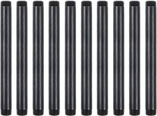 Black Malleable Steel Nipples 10 Pack