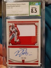 2020 Panini National Treasures Silhouette Signature K.J. #124 Gem Mint 8.5 24/99