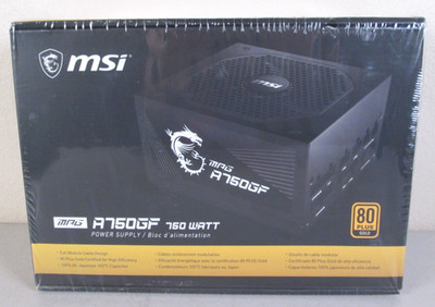 MSI MPG A750GF Power Supply 750W 80 Plus Gold Certified Fully Modular