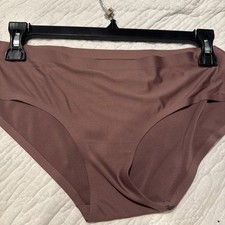 Danskin 1-Pack Women's Seamless Briefs Underwear Size Medium Brown Polyester