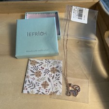 Unicorn Heart Initial J Necklace for Girls IEFRICH Handmade