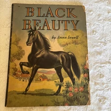 Vintage 1945 Black Beauty Book, Anna Sewell, DAN MULLER ILLUSTRATED
