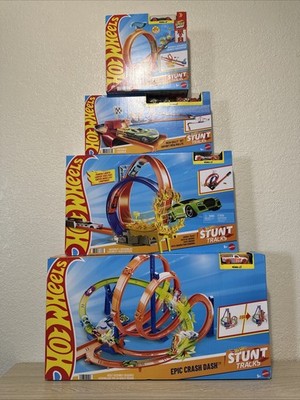 Hot Wheels Stunt Tracks Lot of 4! Track Set