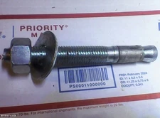 6pcs Powers 3/4" Concrete anchor w/ large nut & double-thick washer Zinc finish